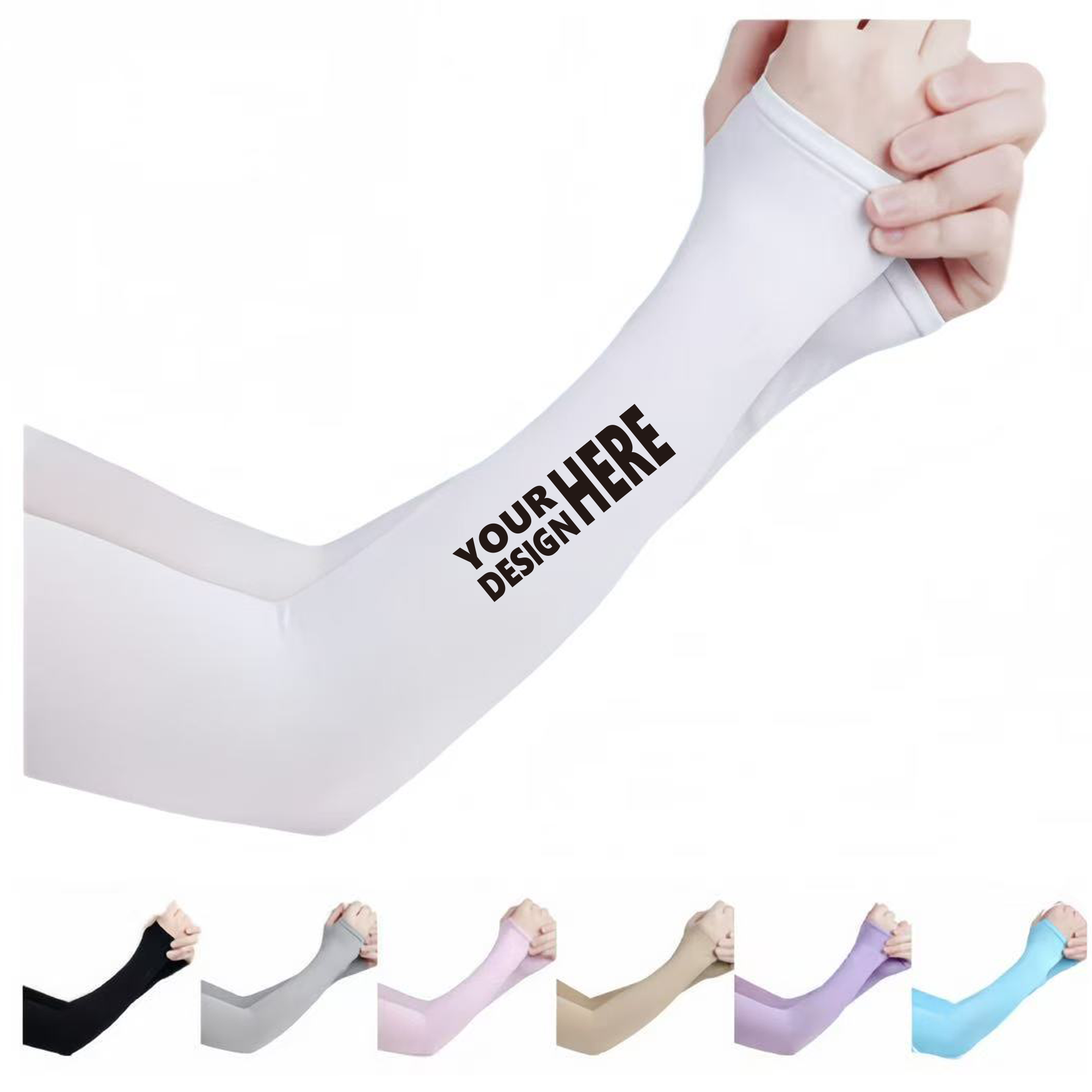 Summer Straight Ice Silk Sleeves 2