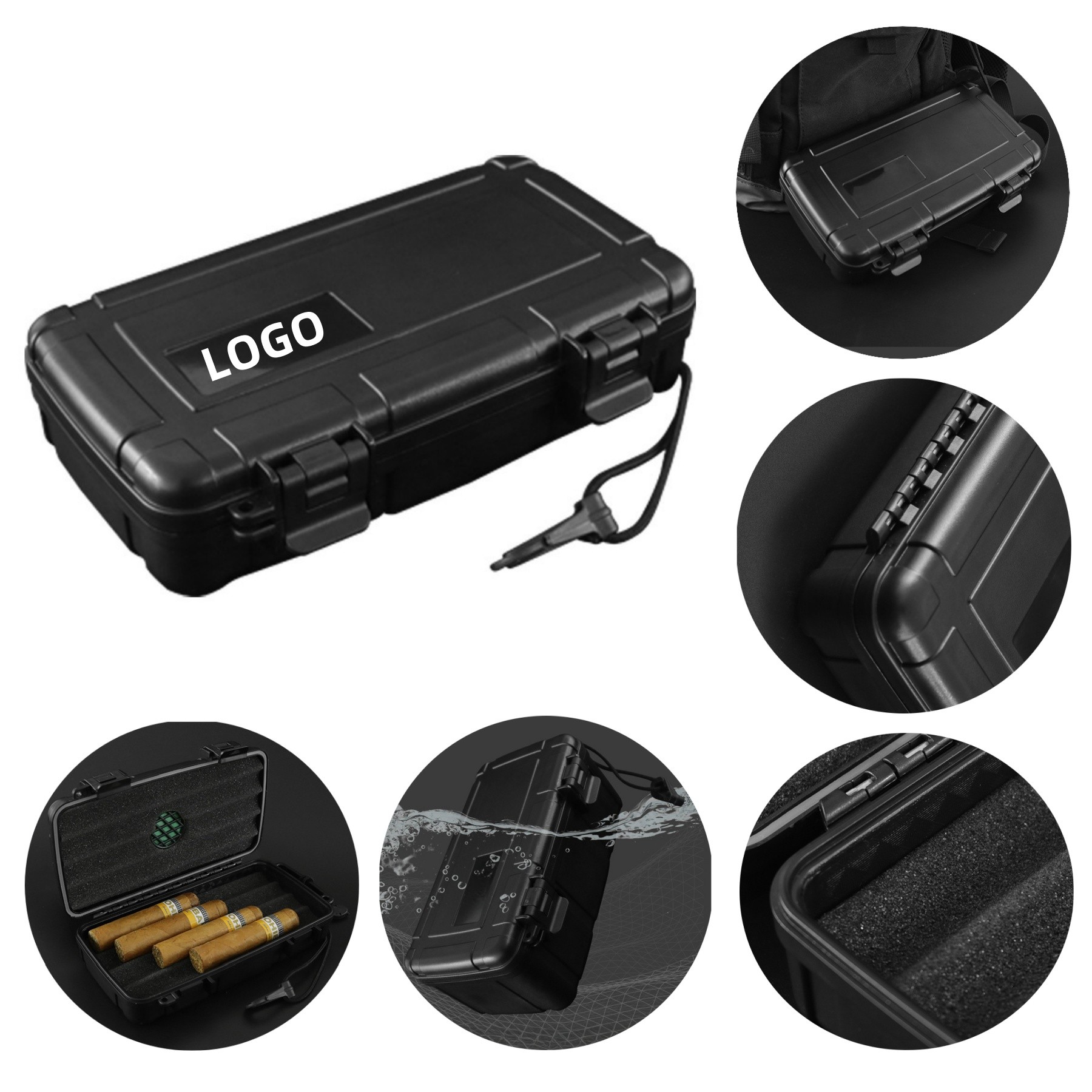 Travel Cigar Humidor Case