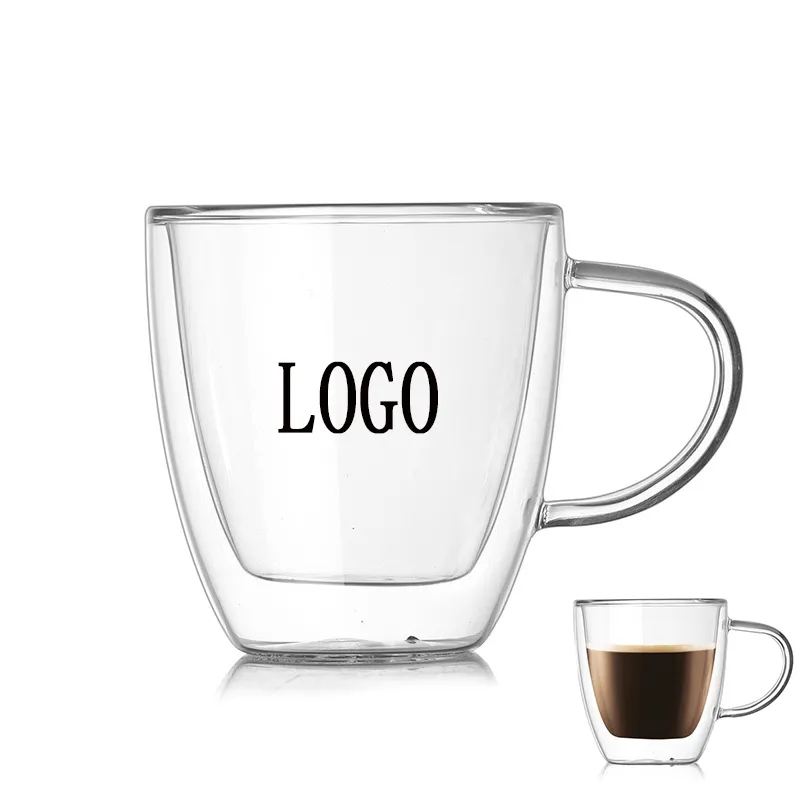 5.4oz Double Wall Glass Mug 1