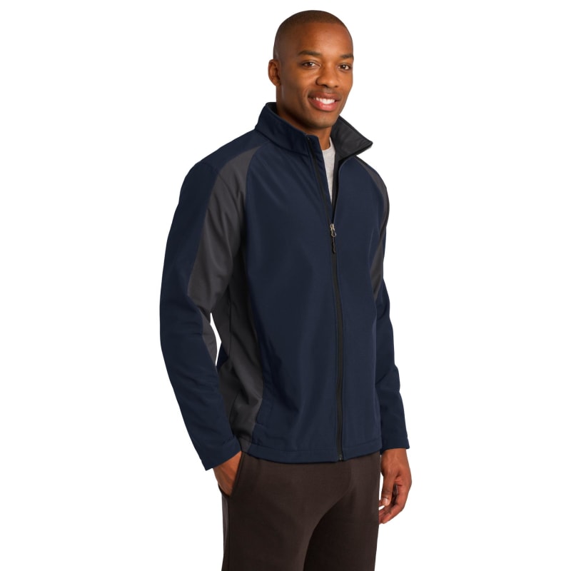 Sport-Tek Colorblock Soft Shell Jacket. 16