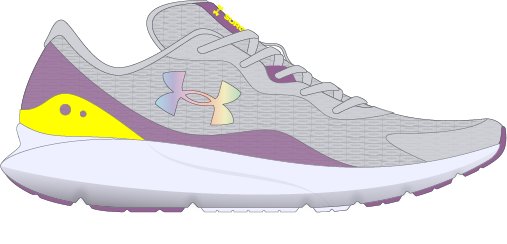 UA Surge 3 Girls' Running Shoes 6