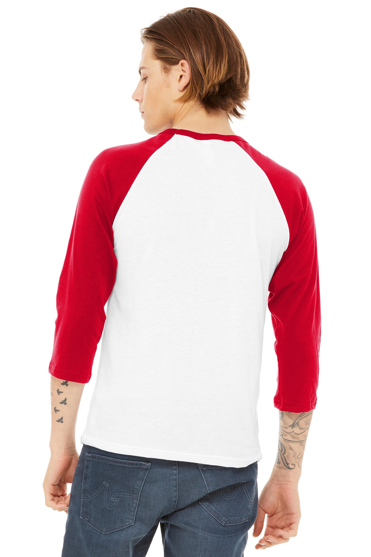 BELLA+CANVAS Unisex 3/4-Sleeve Baseball Tee. BC3200 82