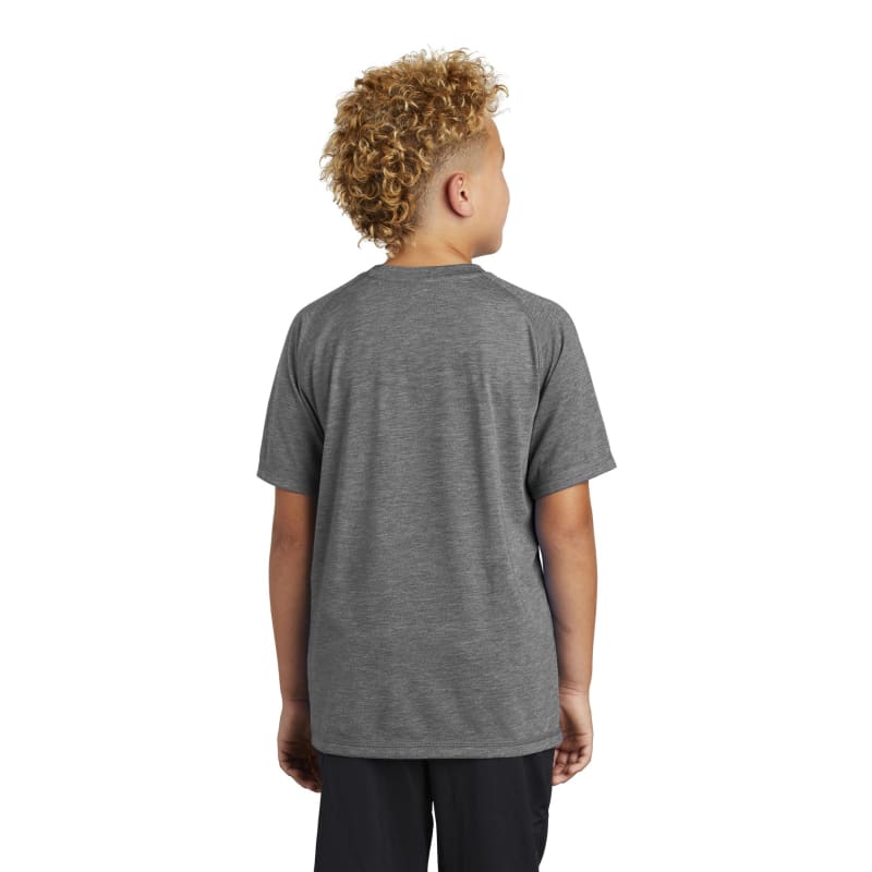 Sport-Tek Youth PosiCharge Tri-Blend Wicking Raglan Tee. 16