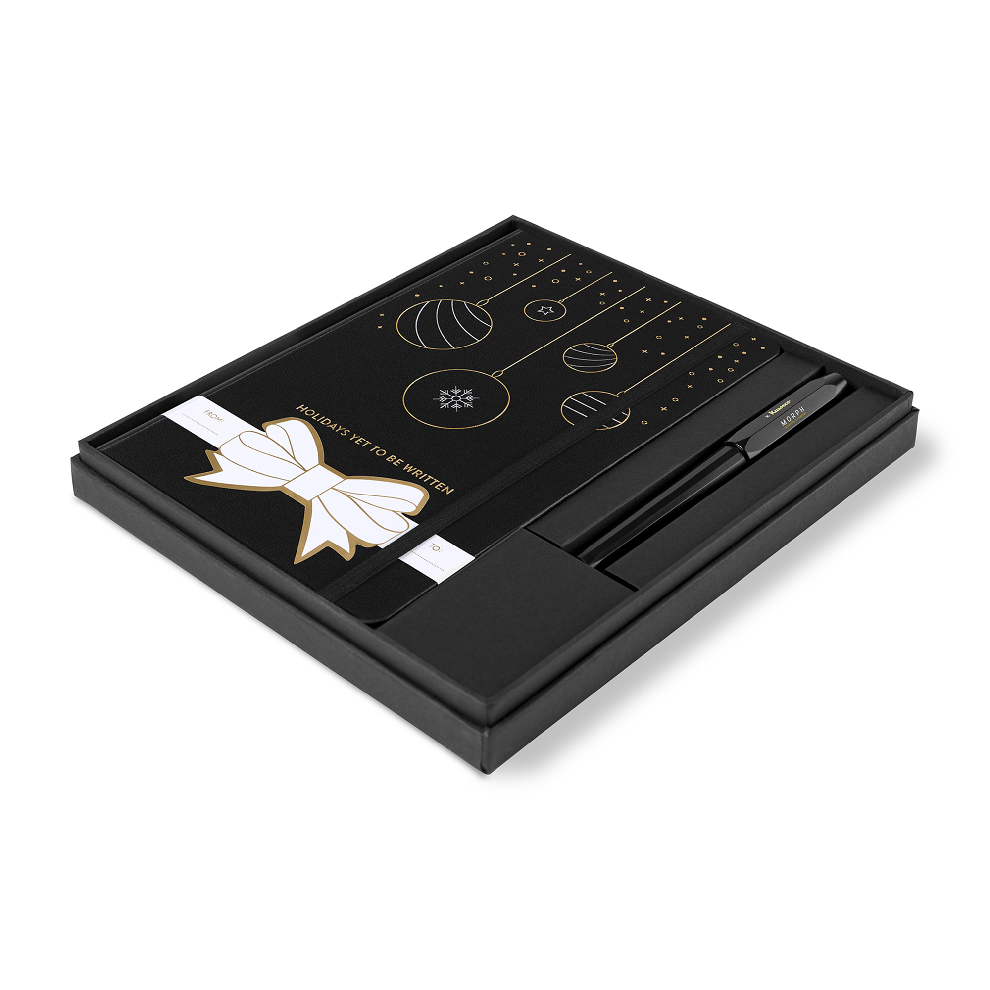 Moleskine® Hard Cover Holiday Notebook and Kaweco Pen Gift Set