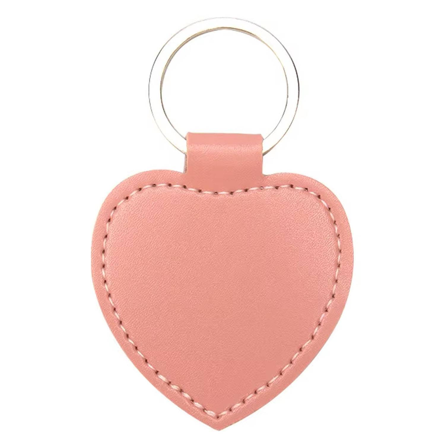 PU Leather Heart Shaped Keychain 6