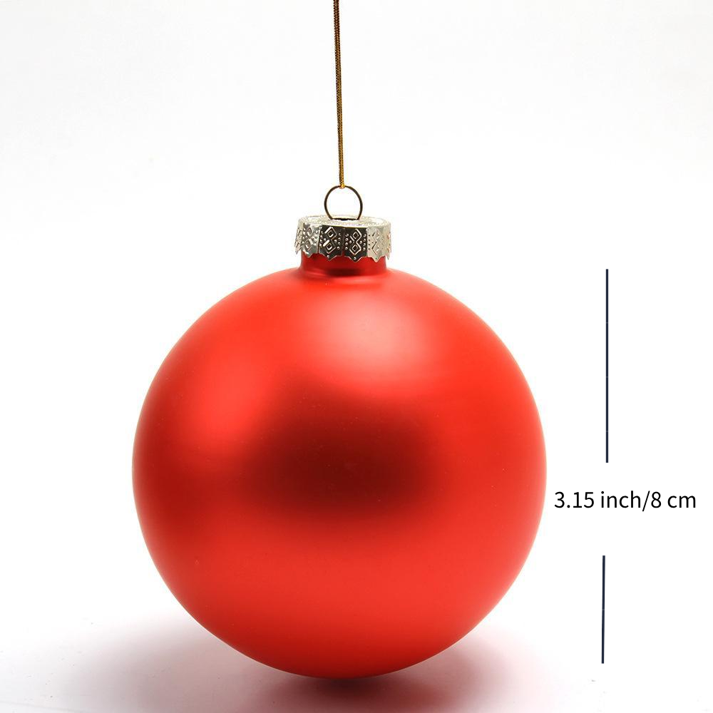 Custom Logo Christmas Glass Balls 3