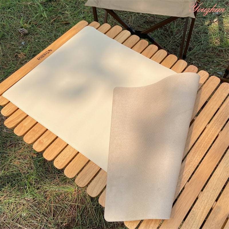 Outdoor Camping Barbecue Oil-proof PU Leather Table Mat 2