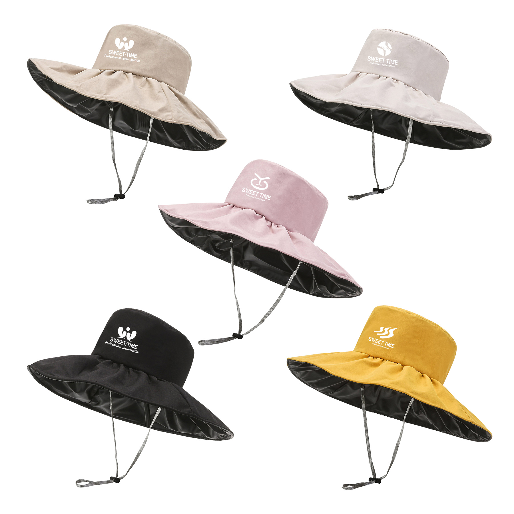 UV Protection Wide Brim Bucket Hat 1