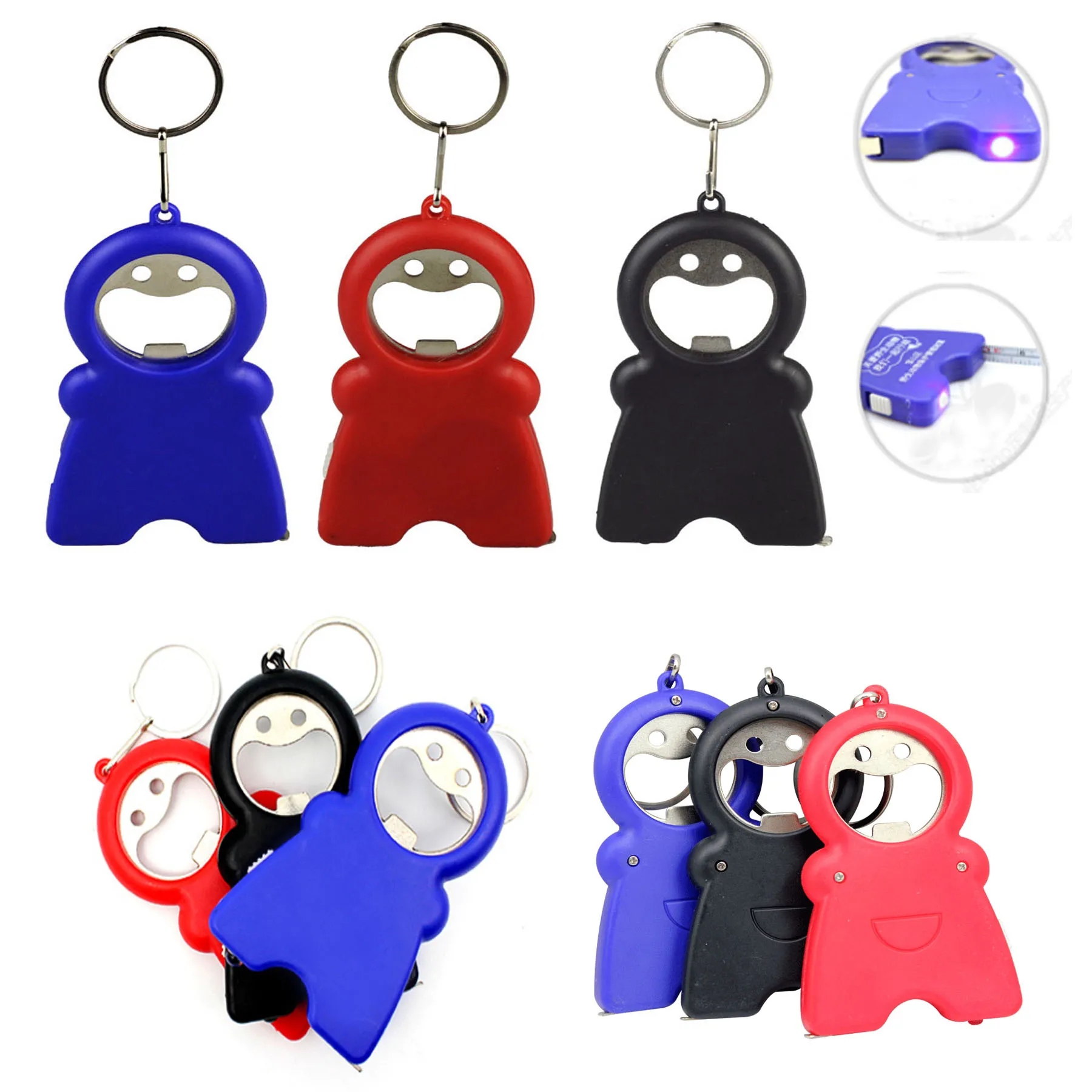 4 In 1 Multifunctional LED light Tape Measure Bottle Opener 3