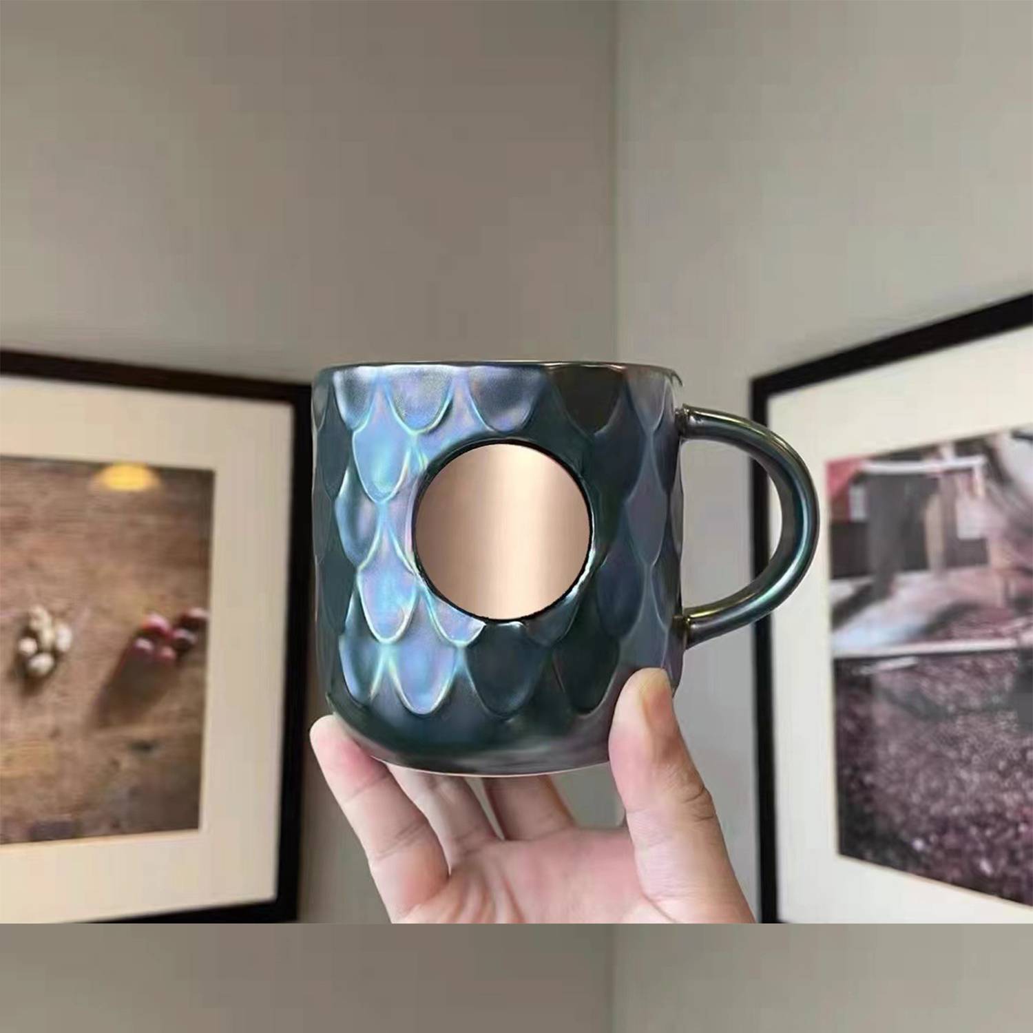 13.5-17Oz Mermaid Coffee Mug Cafe Cup W/ Handle 5