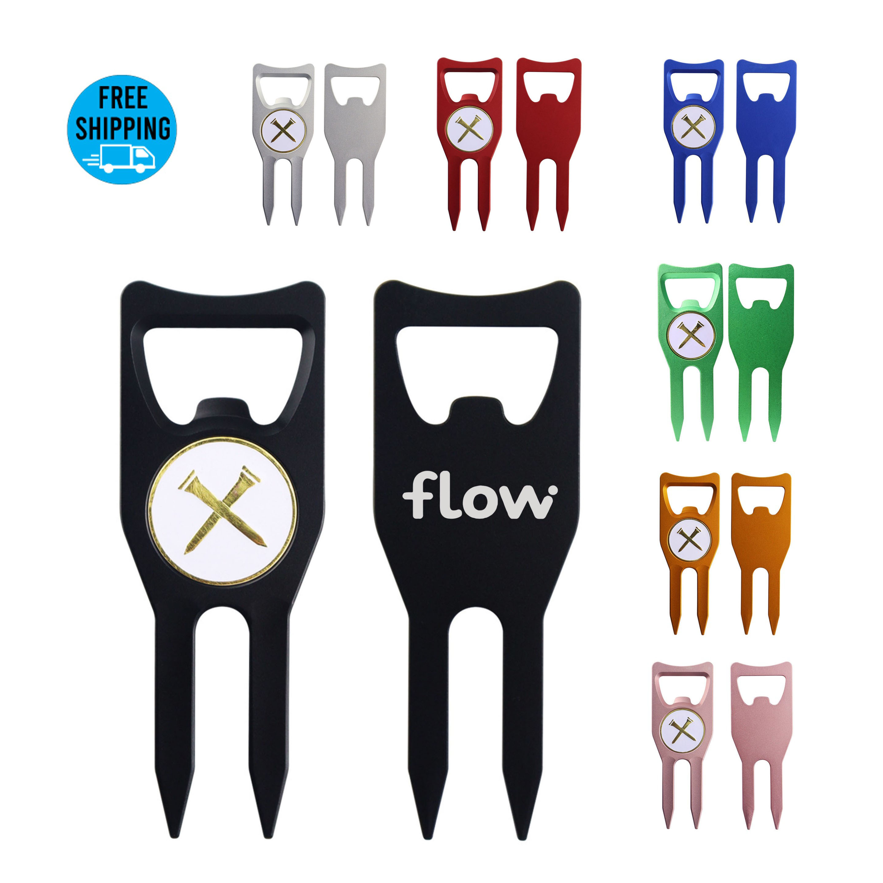 Aluminium Alloy Golf Divot Tool with Bottle Opener 6