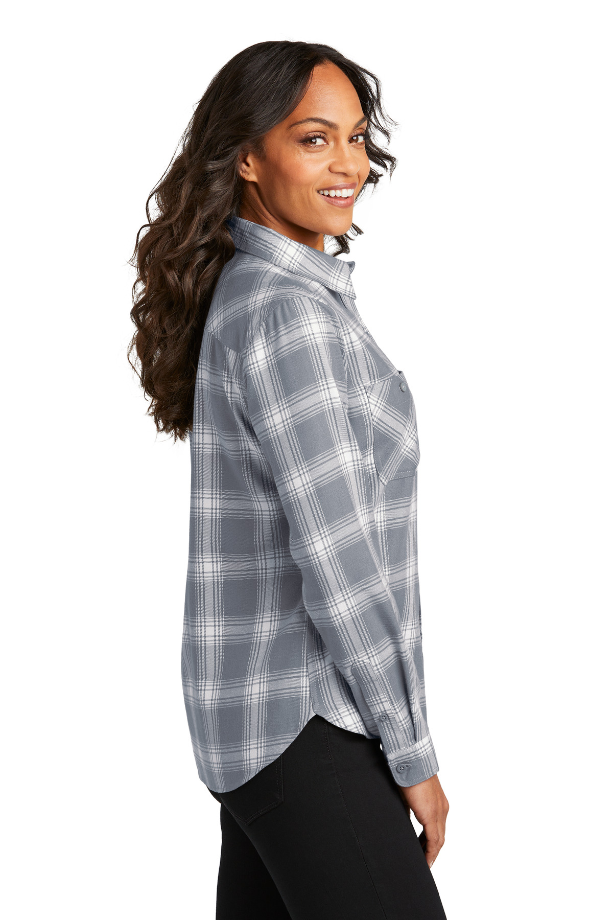 Port Authority Women's Plaid Flannel Shirt LW669 34