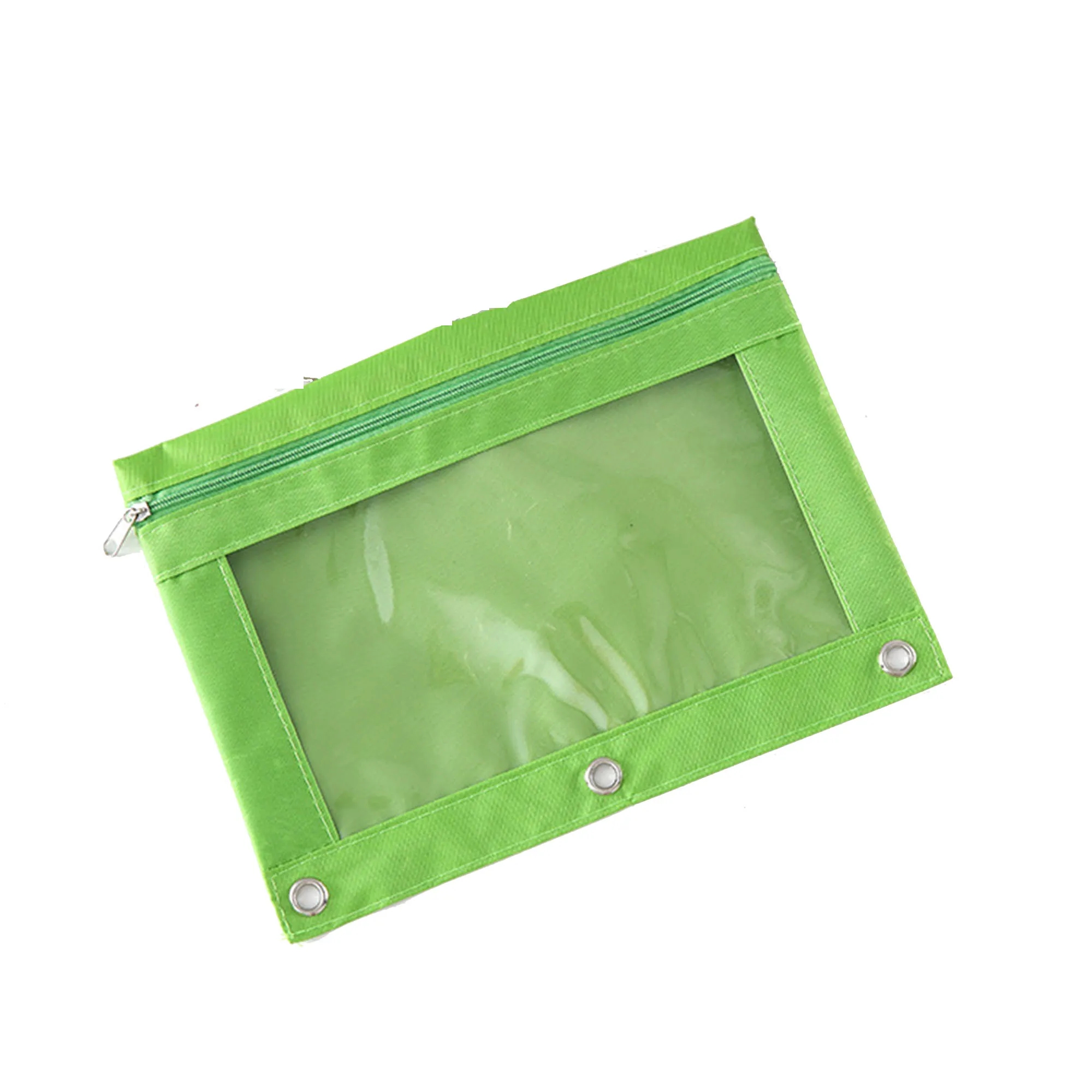Zippered Binder Pencil Pouch with Rivet Enforced Hole 3