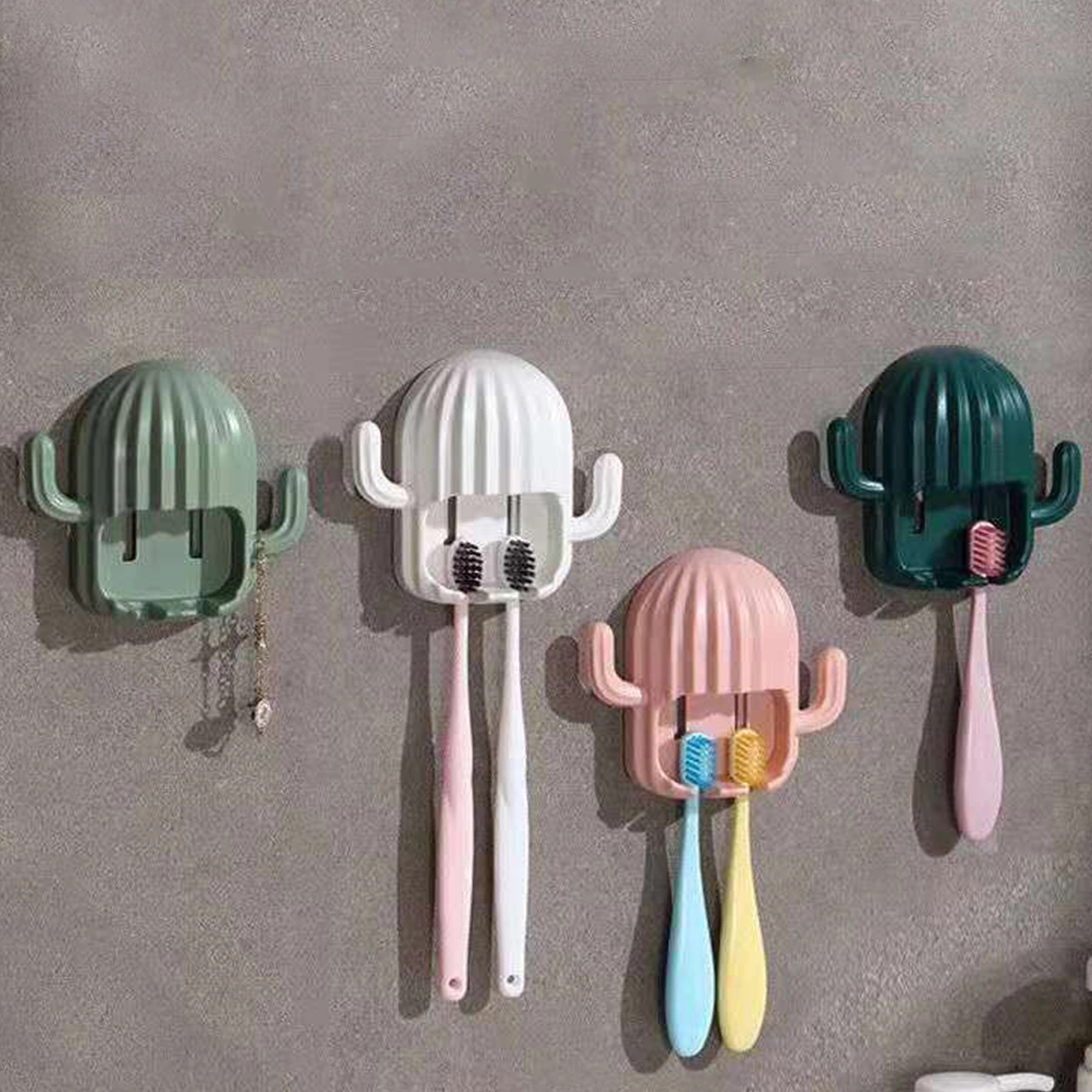 Cactus-shaped toothbrush holder 2