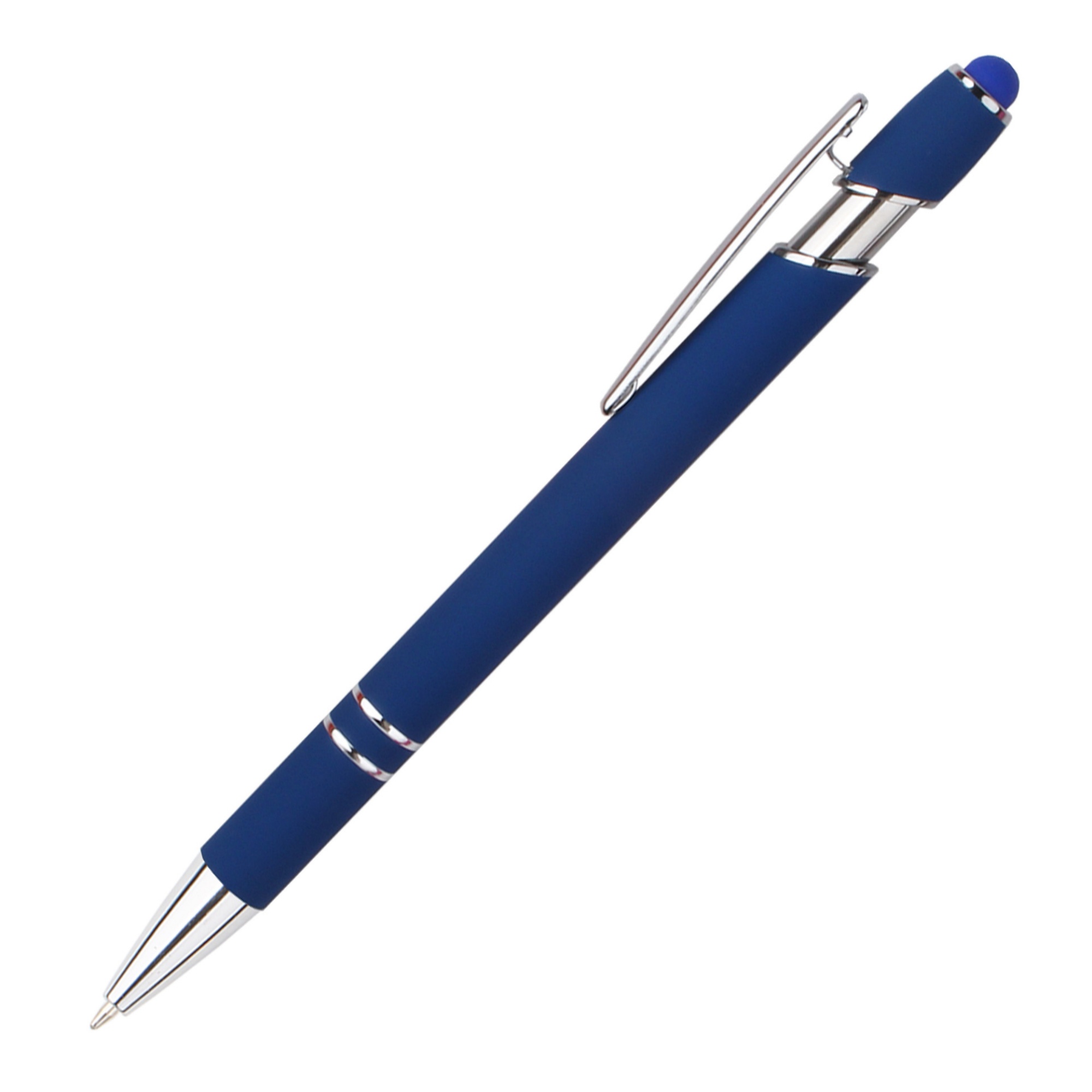 Stylus Tip Metal Ballpoint Pen 2-in-1 Retractable Design 23
