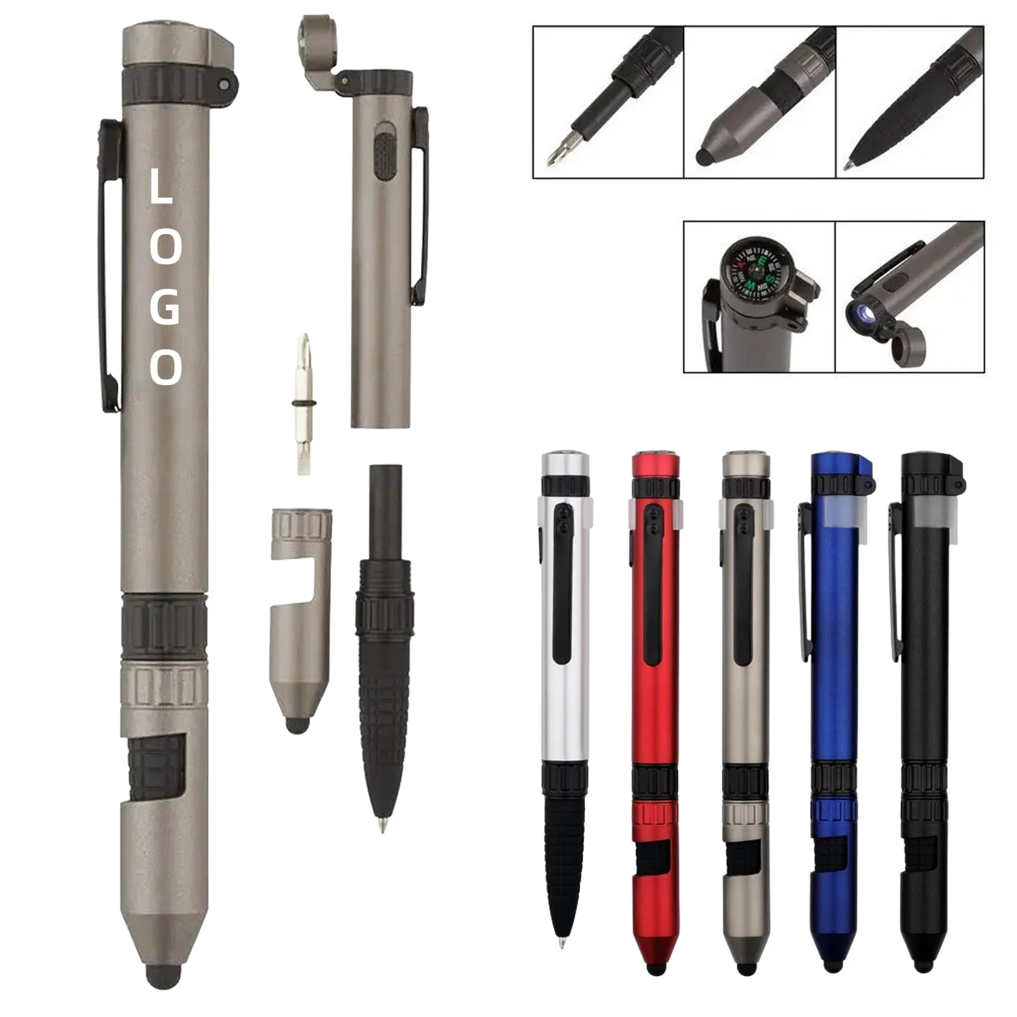 LED Compass Multifunctional Ballpoint Pen 1