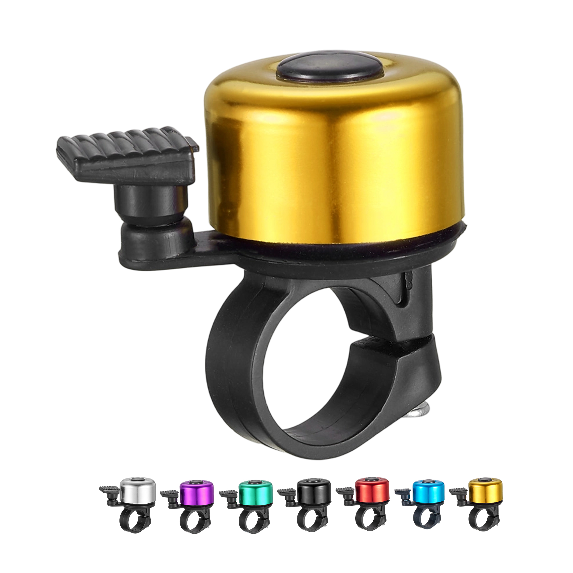 Aluminum Bicycle Bell With Adjustable Spring 2 x 1.4 x 2" 6