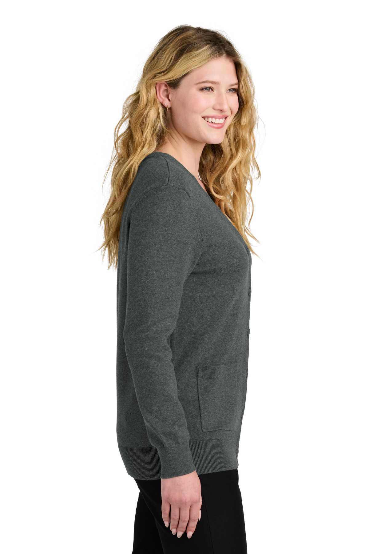 Women's Easy Care Button-Up Cardigan Sweater