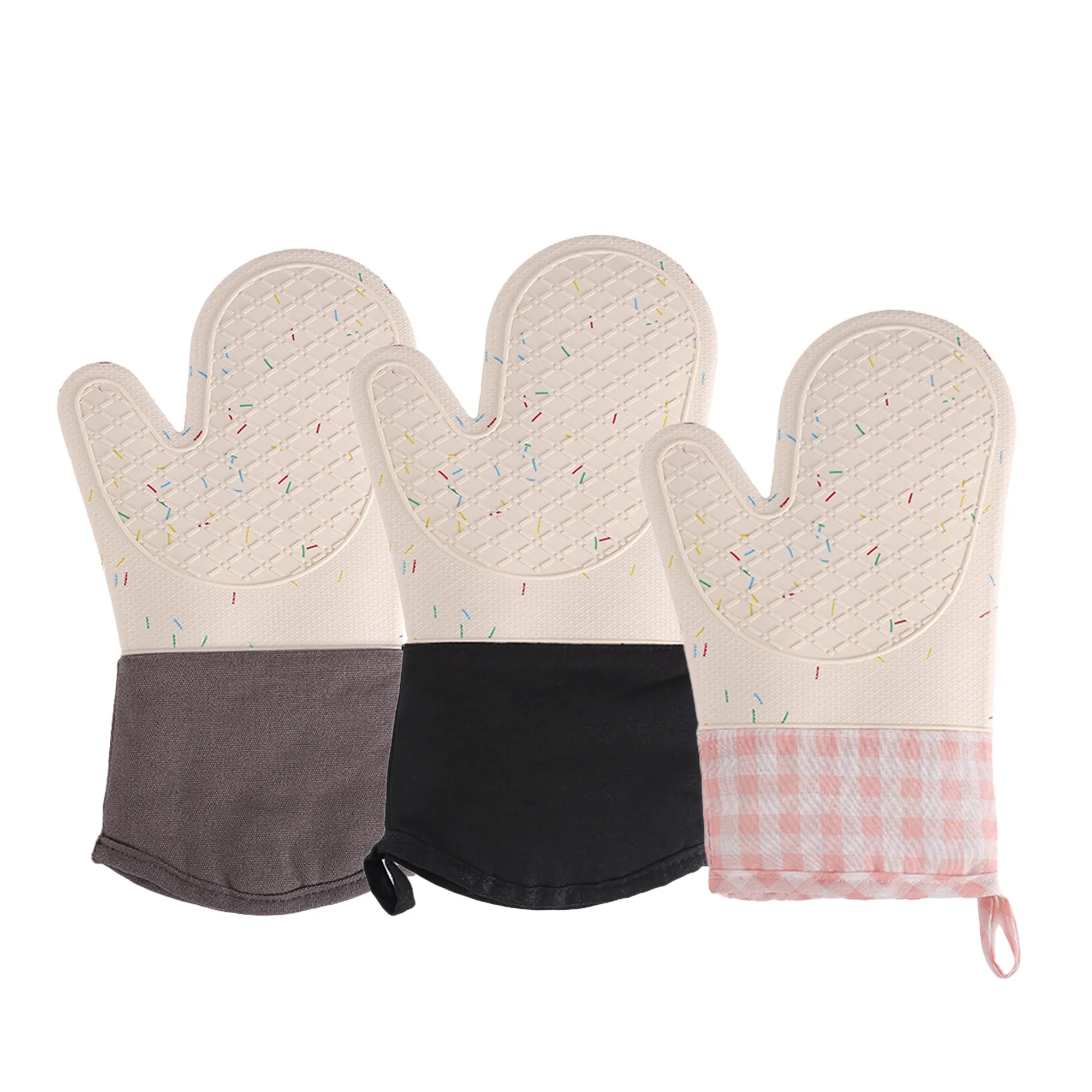 Colorful Sprinkle Silicone Oven Mitt 4