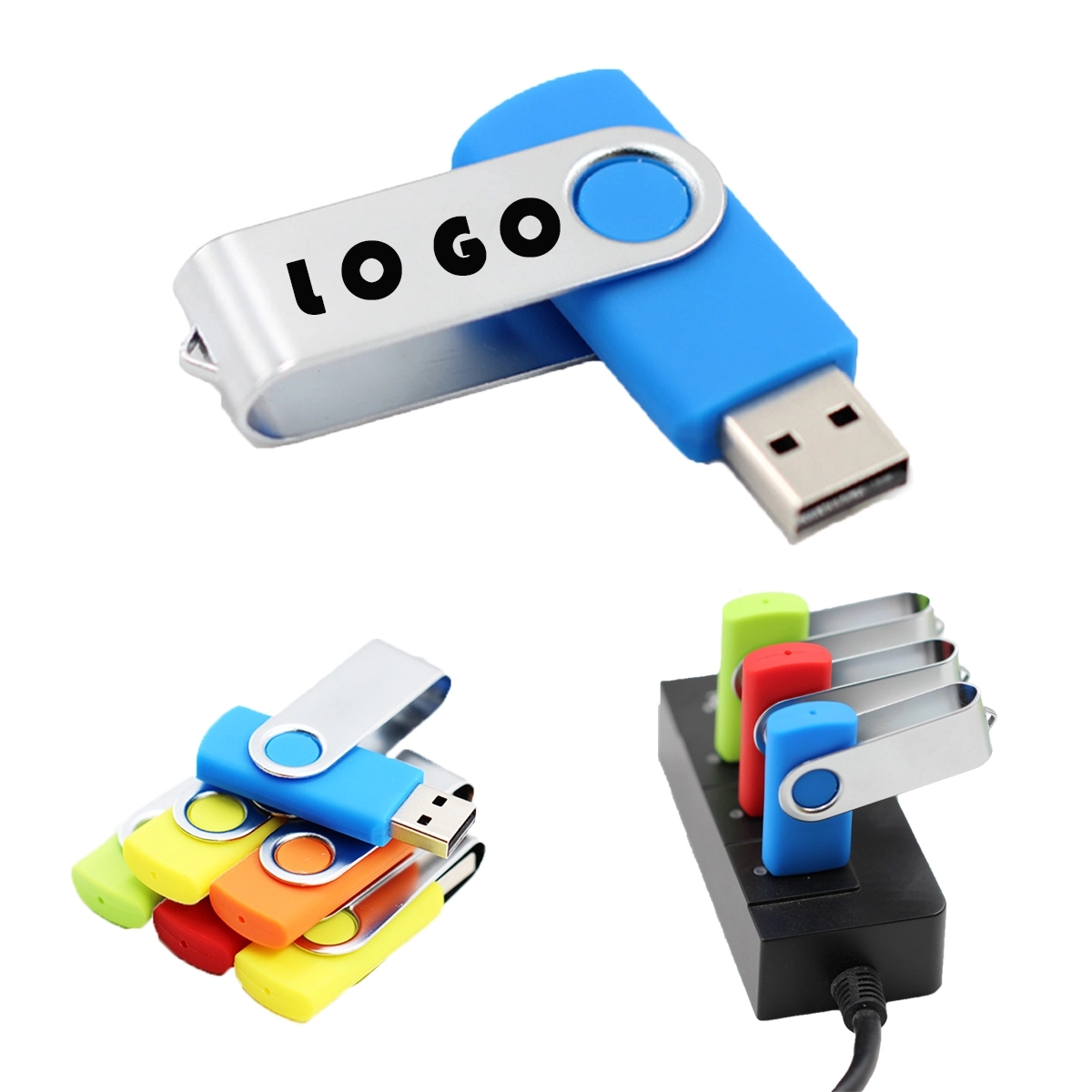 MOQ 50 Custom Swivel USB Flash Drive