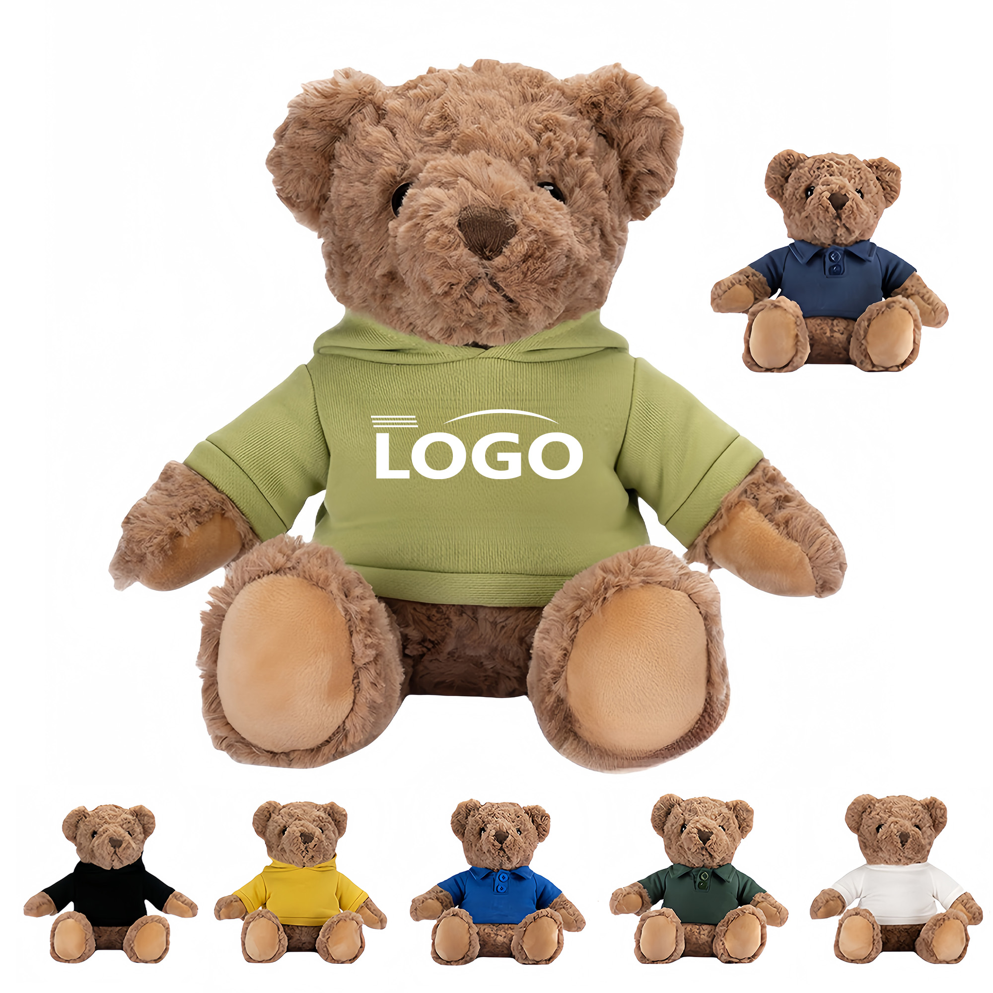 Custom Teddy Bear Plush Toy with Logo Shirt 3
