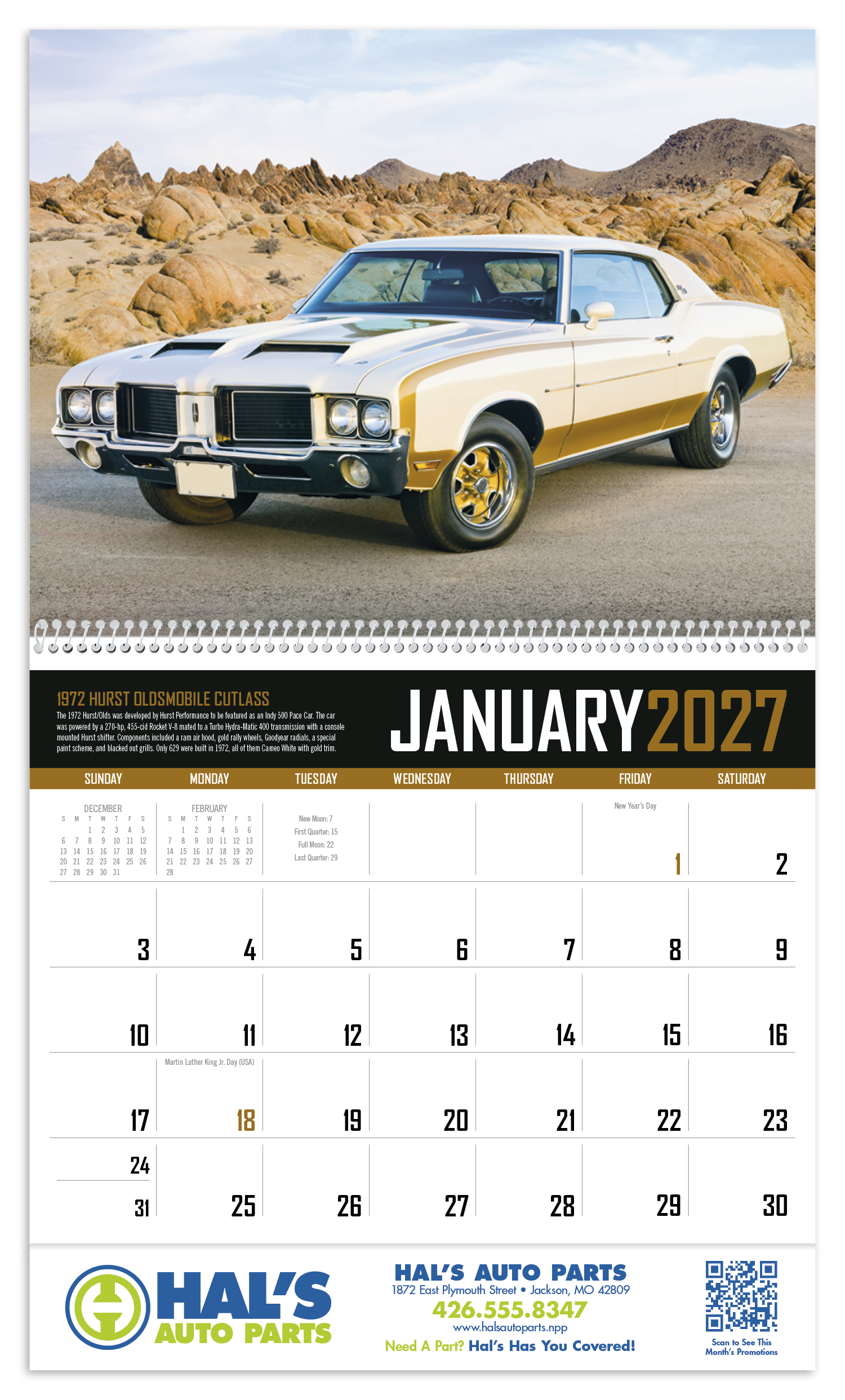 Triumph® Calendars Muscle Cars Calendar 8
