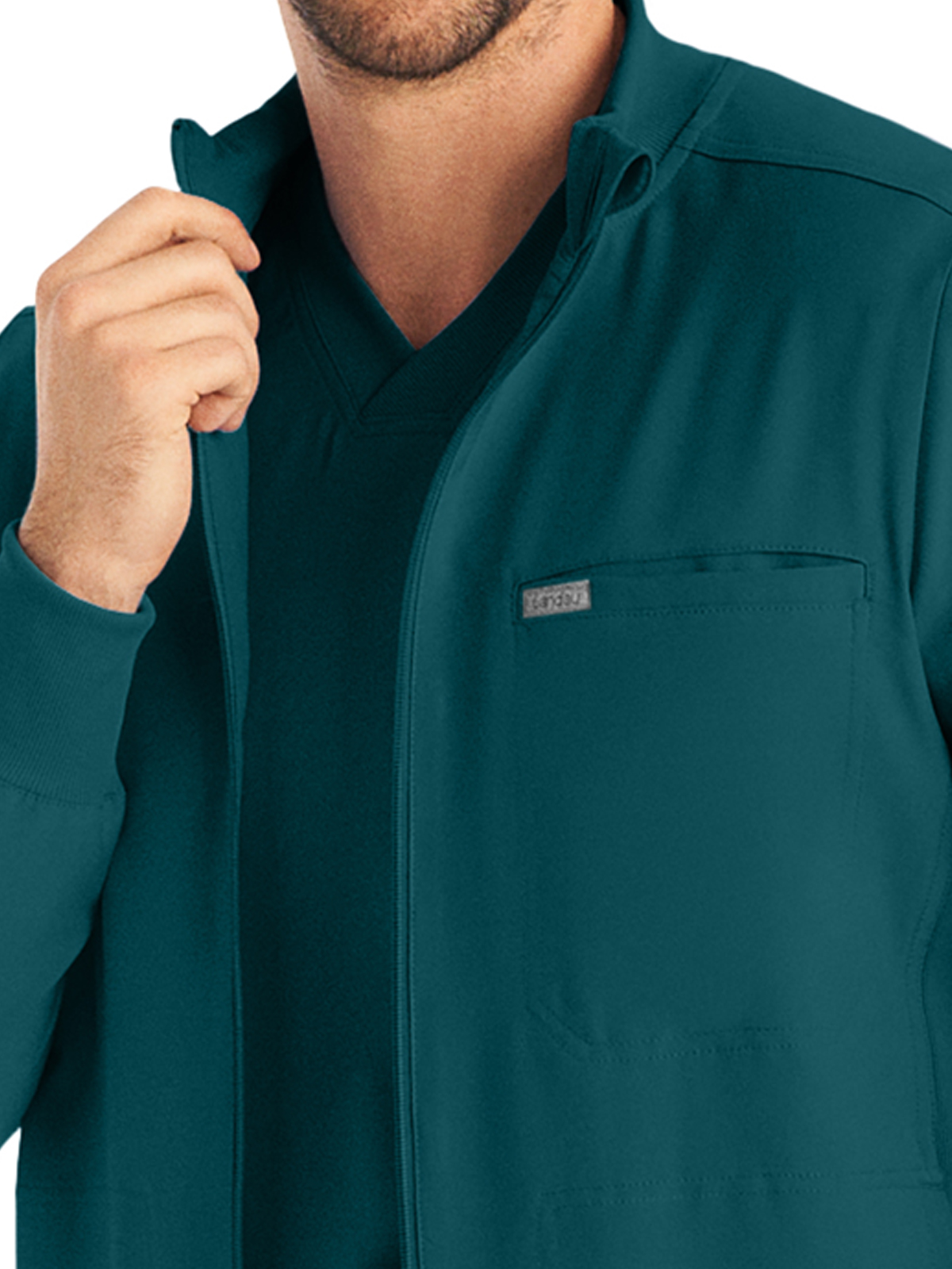 Landau - Forward - Men's Three-Pocket Mock-Neck Zip-Front Jacket 19