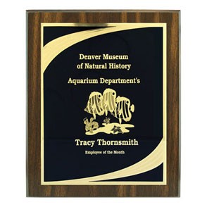 Walnut Finish Plaque (6"x8") 1