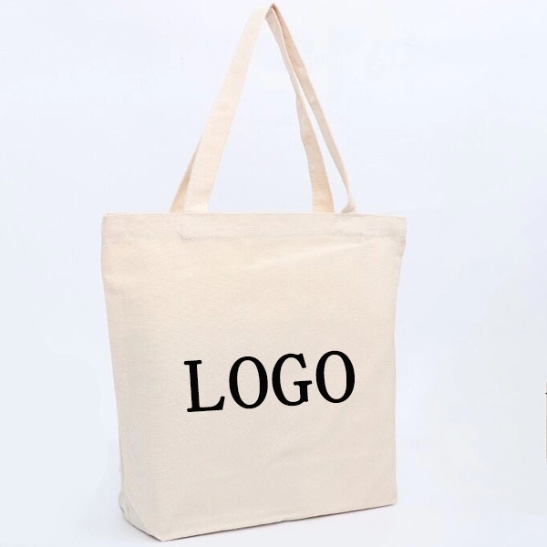 12 oz. Cotton Canvas Tote Bag - Natural 2
