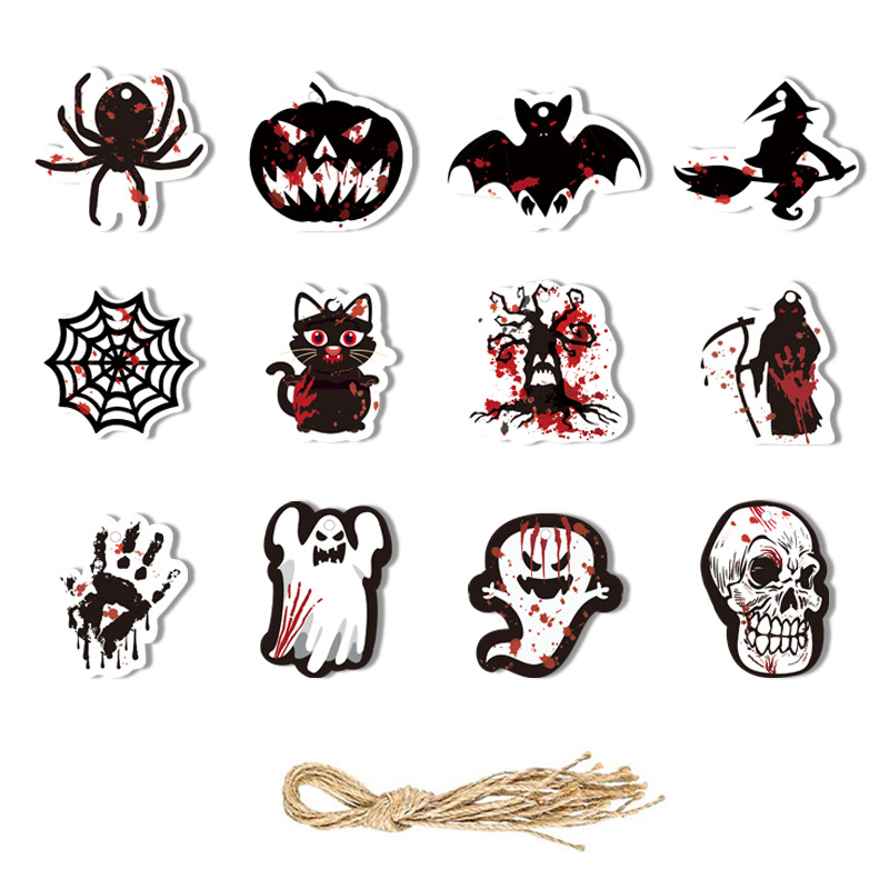 Halloween Hanging Decorations, 12 Pieces per Pack 4