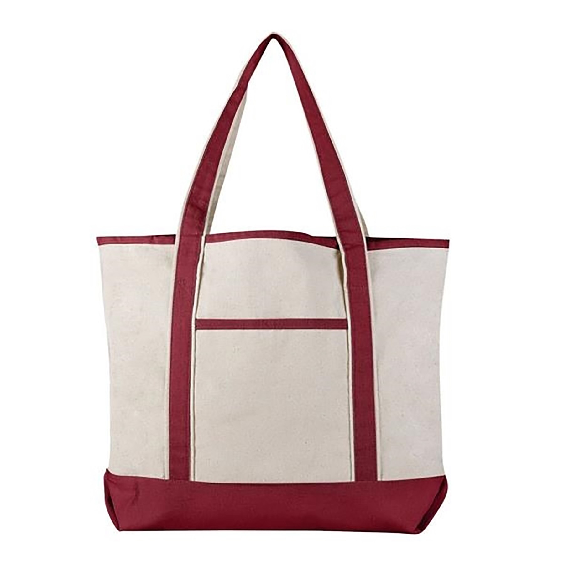 Large Heavy Cotton Canvas Boat Tote Bag, custom tote bag with logo imprint 2