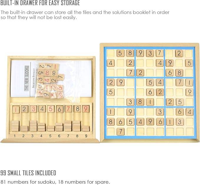 Wooden Brain Teaser Sudoku Puzzle Game 6