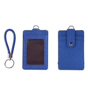 Key Ring PU Leather 2 Pockets Card Holder 3