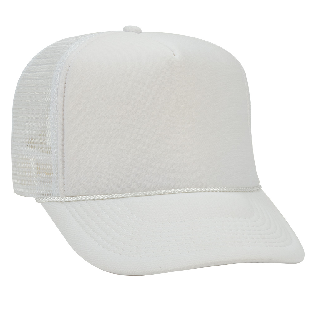 OTTO CAP® 5 Panel High Crown Mesh Back Trucker Hat 134