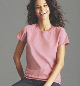 Embroidered G2000L 100% Cotton Colored Ladies T-shirt 2