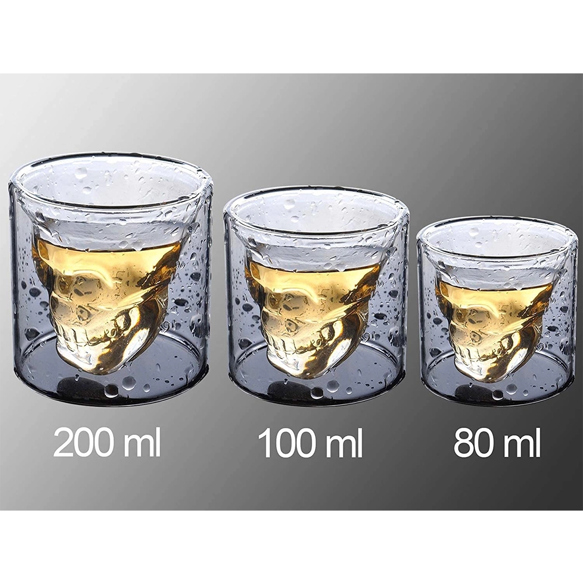 Cool Crystal Skull Shot Glass Drink Wine Cup 150ml 2