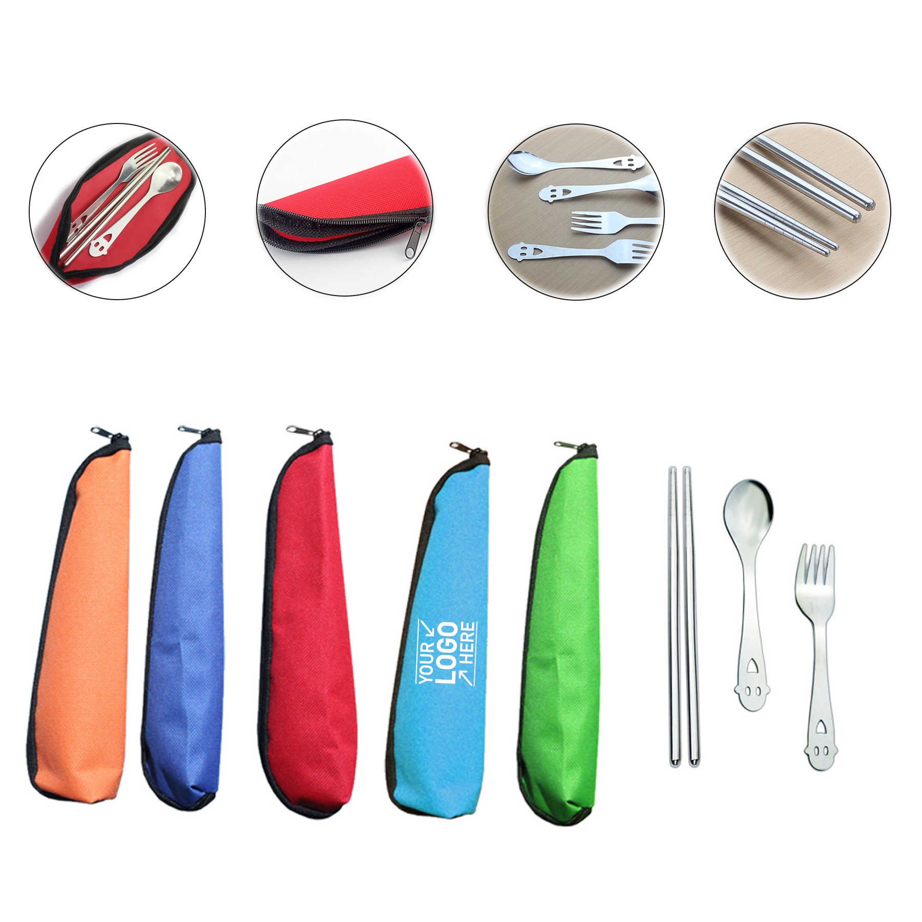 3 in 1 Stainless Steel Smiling Face Cutlery 4