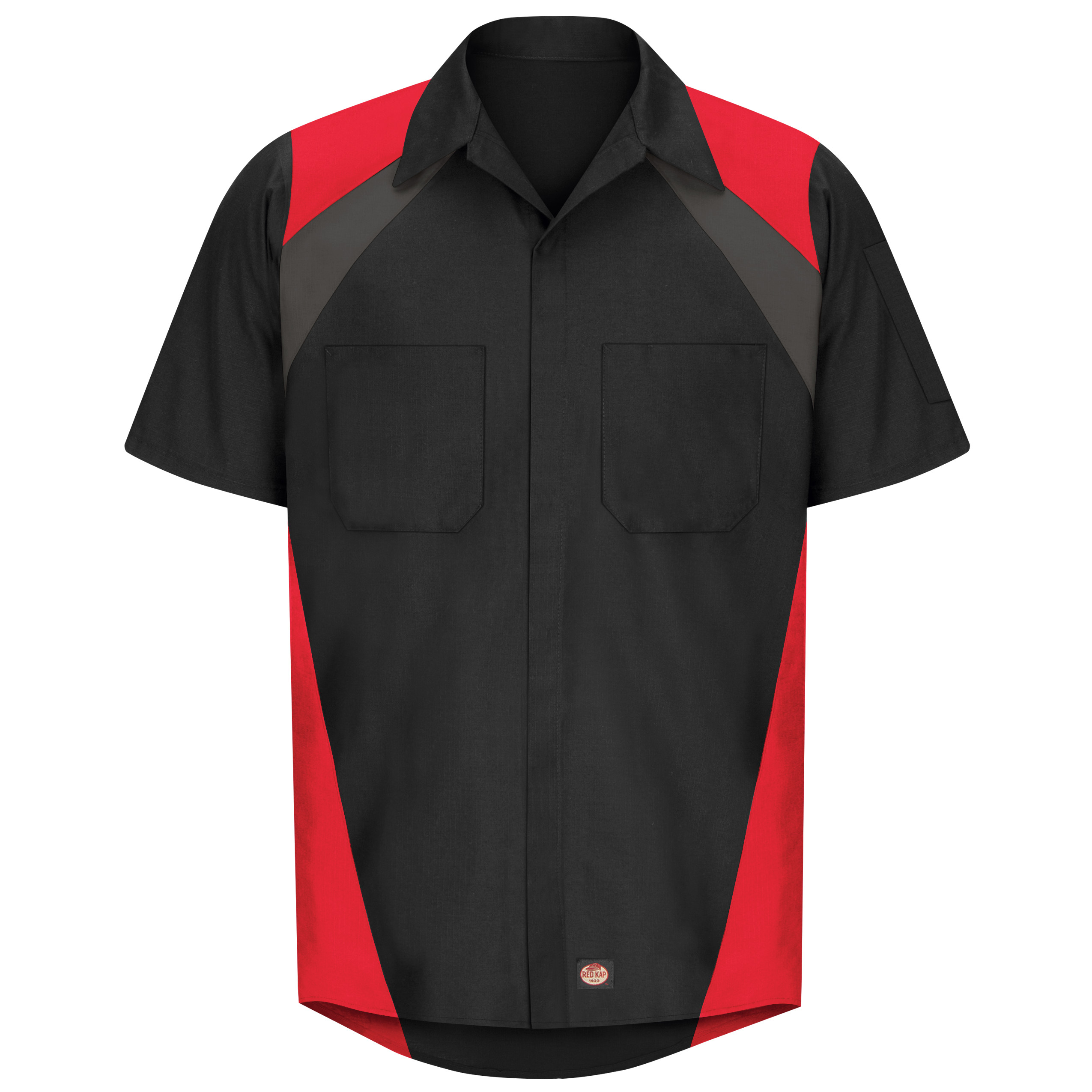 Red Kap® Men's Short Sleeve Tri-Color Shop Shirt 2