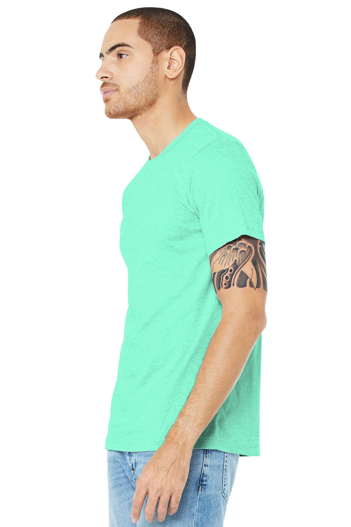 BELLA+CANVAS® Unisex Heather CVC Short Sleeve Tee 177