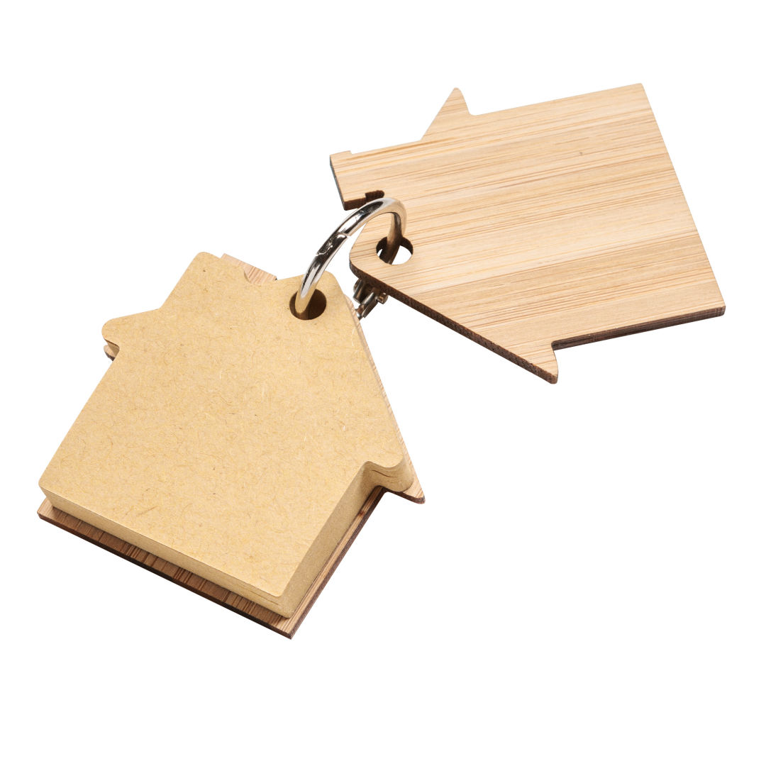 Futuro House Keychain w/Sticky Notes 7