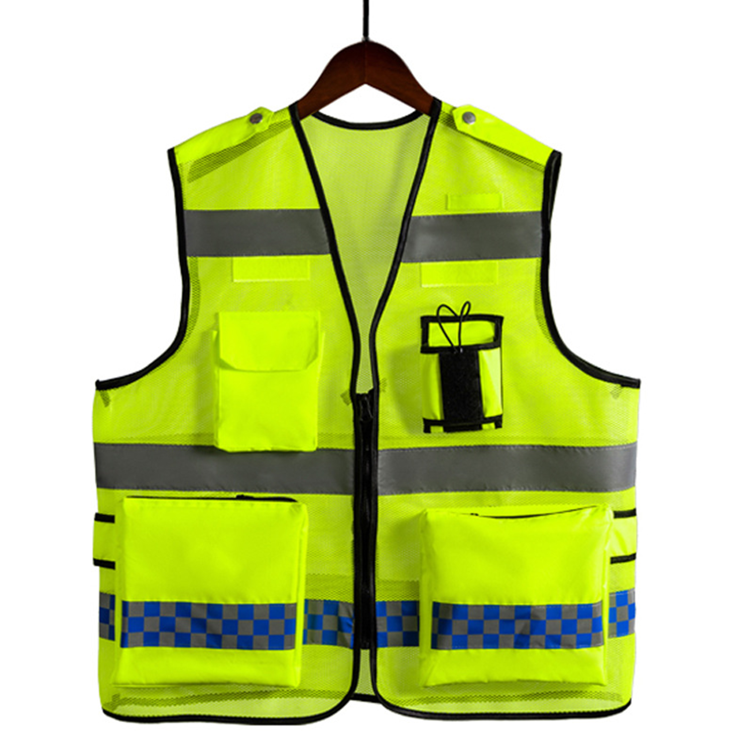 Soft Breathable Reflective Safety Vest w/ Pockets 3