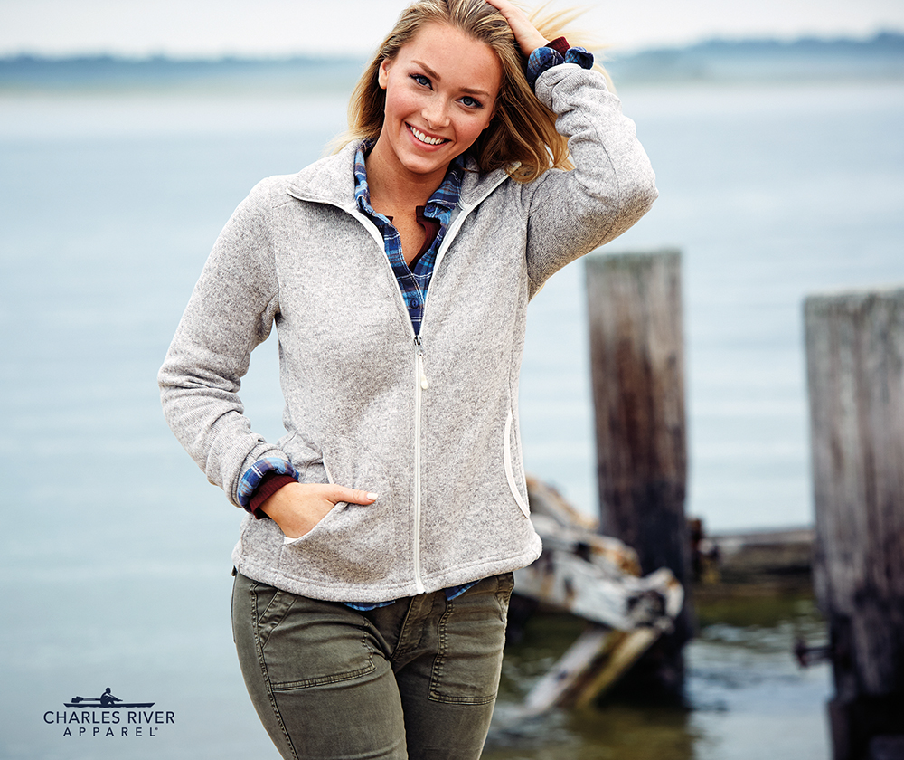 Women's Heathered Fleece Jacket 65