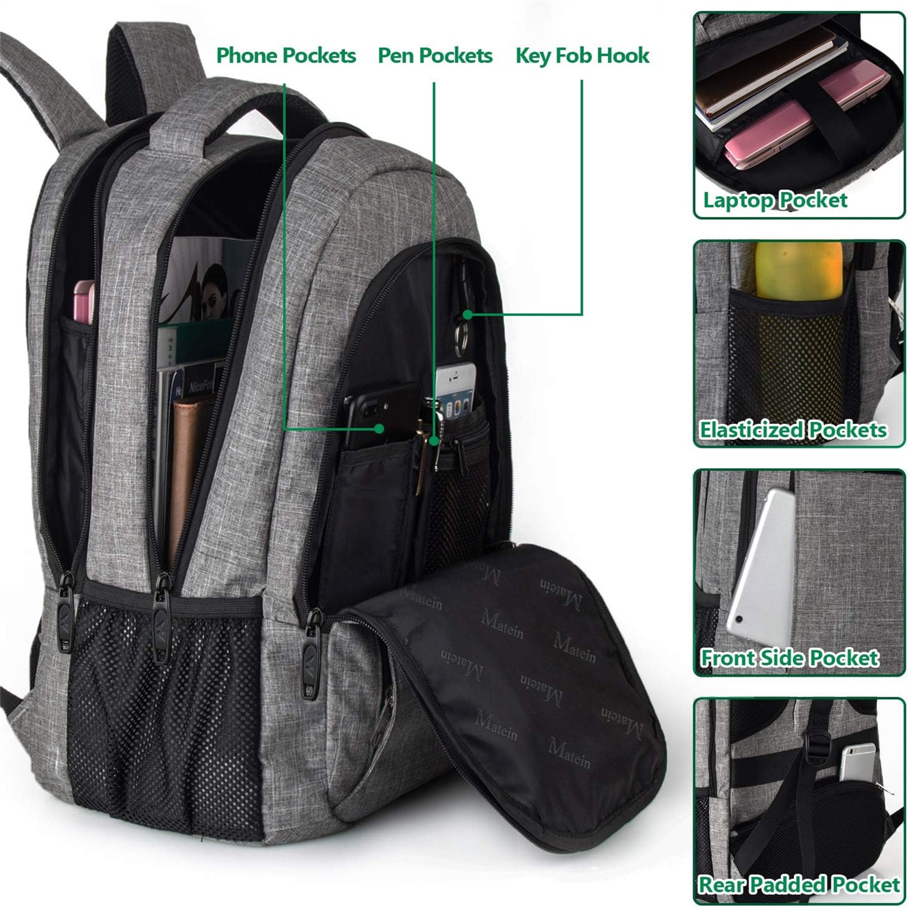 Laptop Backpack With Usb Charging Port 3