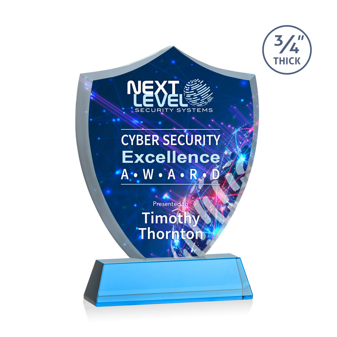 Scudo Shield VividPrint™ Award on Newhaven - Sky Blue 11
