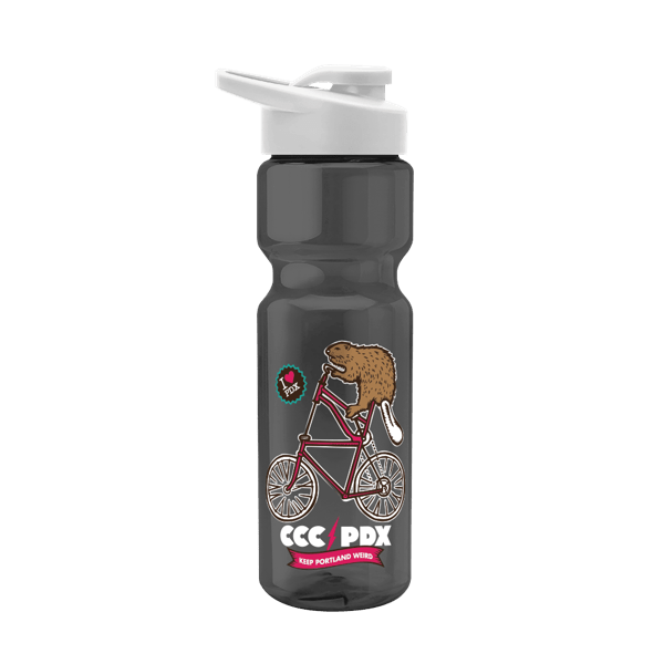 Blazer 28oz Transparent Bike Bottle w/Drink-thru Lid 222