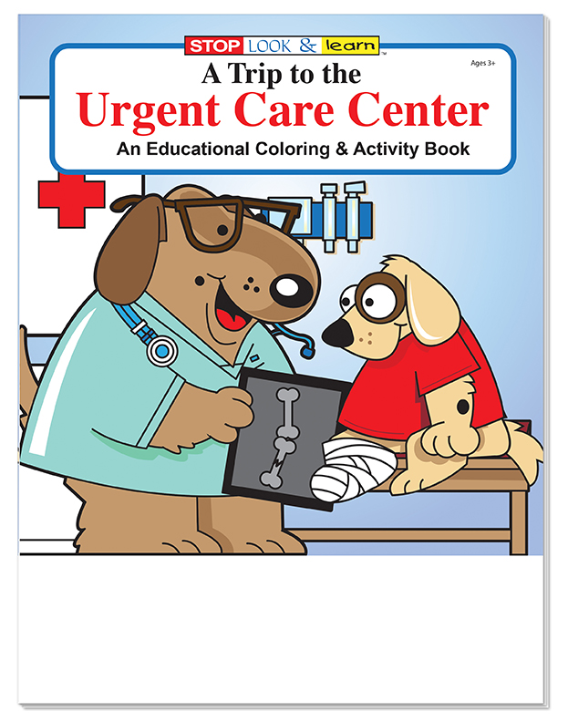 COLORING SET - A Trip to the Urgent Care Center Coloring Book Fun Pack 4