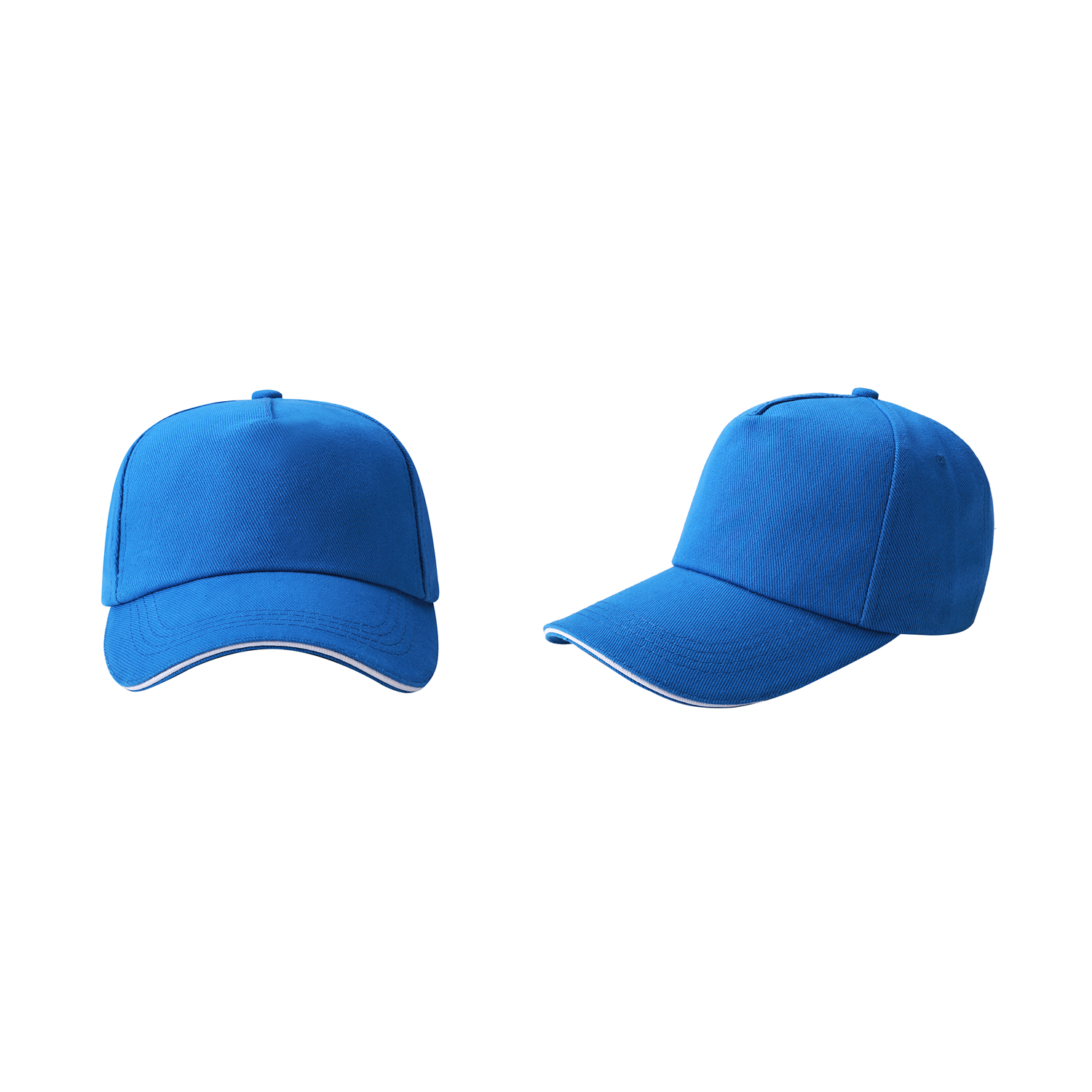 Stock Single-Yarn Drill Cotton 5 Panel Cap w/Double Buckle Back Fastener 13