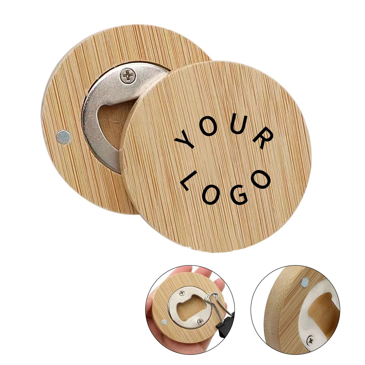 Eco Friendly Bamboo Bottle Opener with Magnet 2