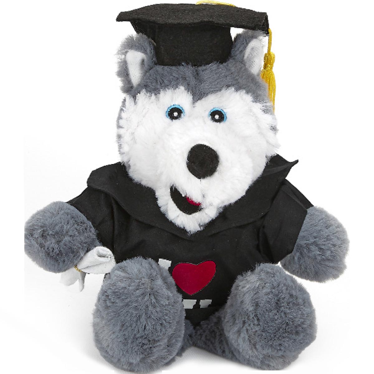 Cuddle Line 9" Husky with Graduation Uniform 1