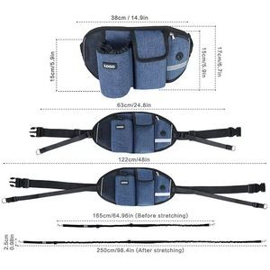 Double Dog Leash with Fanny Pack 3